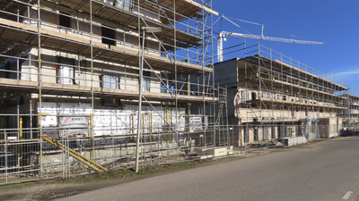 908823 Gezicht op de nieuwbouw aan de Dupondiusstraat aan de zuidzijde van de nieuwbouwbuurt Leeuwesteyn in de wijk ...